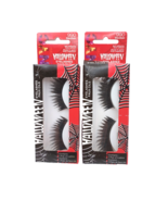 LOT OF 2 NYC Halloween FAUX EYELASHES Self Adhesive 990 DEVILISH - $10.88