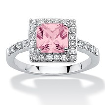 Women Princess Cut June Alexandrite Birthstone Sterling Silver Ring 5 6 7 8 9 10 - £79.92 GBP