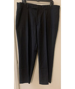 PERRY ELLIS PORTFOLIO Men&#39;s Black Pin Striped Dress Pants 38W 29L - £7.00 GBP