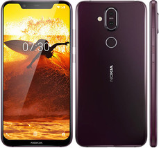 Nokia 8.1 global version 4gb 64gb dual sim cards 12mp fingerprint androi... - £235.41 GBP