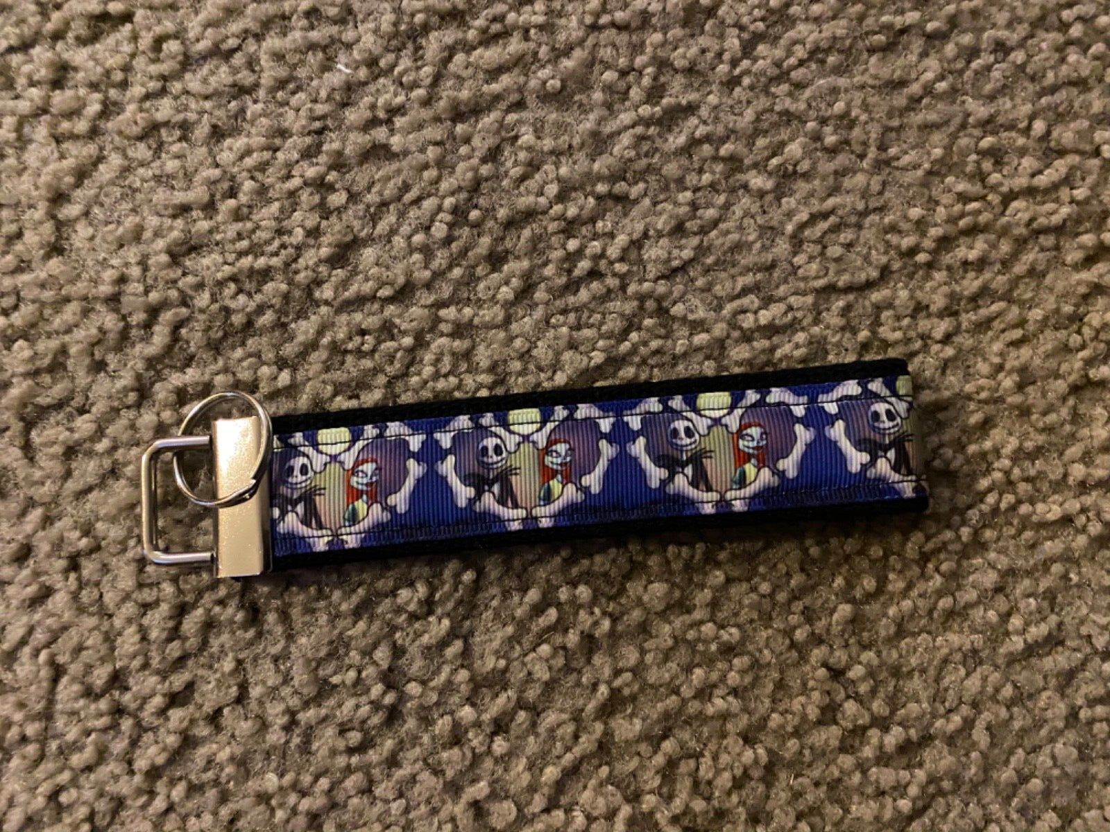 New Handmade Disney Nightmare Jack Wristlet Key Chain Hand Lanyard Key Fob - $5.90