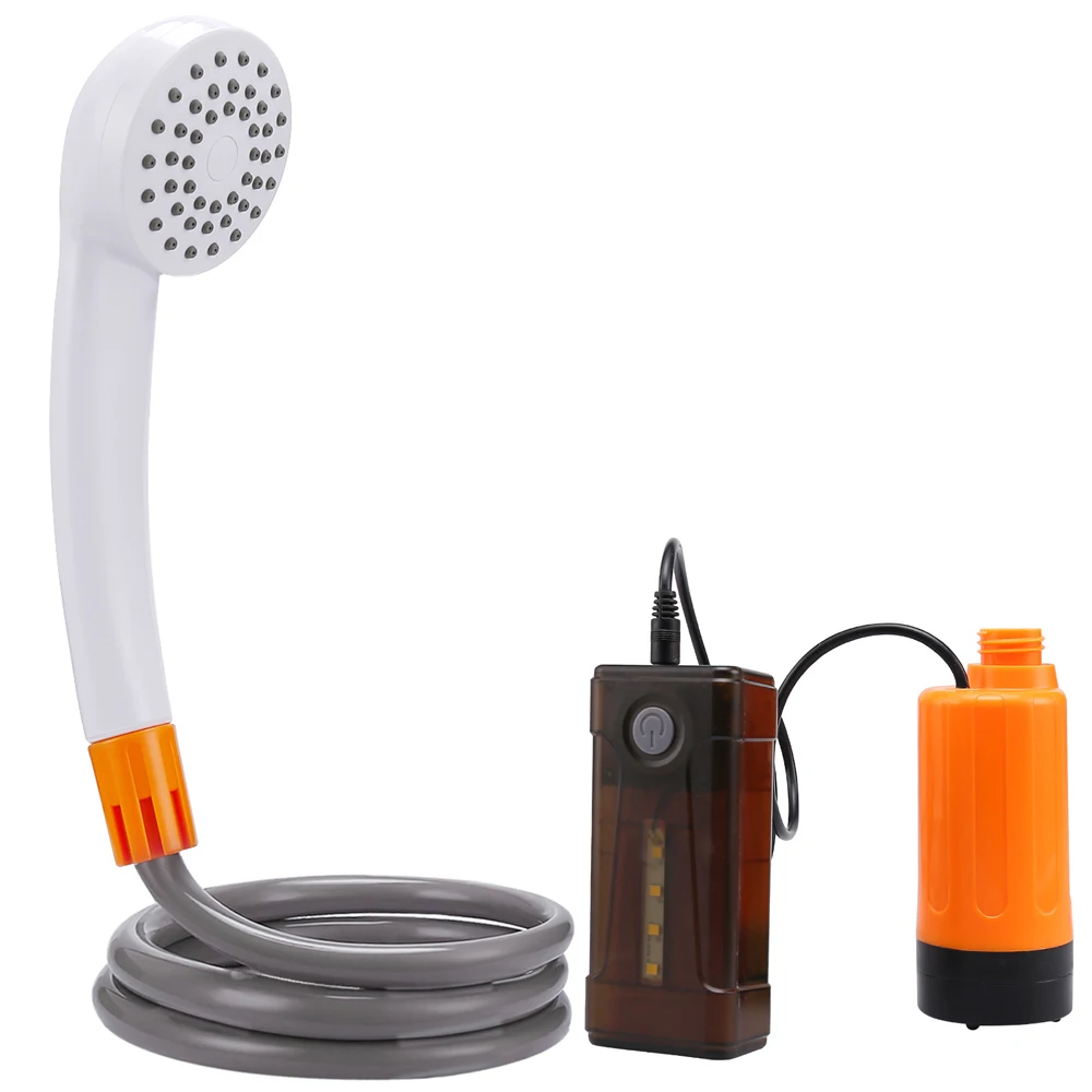 3.5-4.5L/min Outdoor Camping Shower Portable Electric Shower Pump IPX7 with LED - £41.02 GBP+