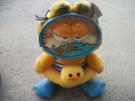 stuffed plush vintage cat Garfield the scuba man - £98.39 GBP