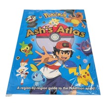 Pokemon Ash&#39;s Atlas Paperback Adventure Book Region Guide by Glenn Dakin - £14.05 GBP