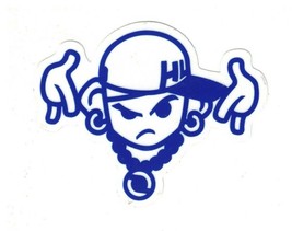 Lil&#39; Gangsta HL 3.5&quot; x 2.75&quot; quality indoor outdoor Vinyl Sticker hip ho... - £2.35 GBP