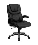 High Back Executive Office Chair Leather Ergonomic Work Desk Swivel Padd... - £240.18 GBP