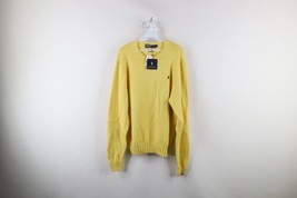 NOS Vintage 90s Ralph Lauren Mens Large Blank Wool Blend Knit Crewneck Sweater  - £77.54 GBP