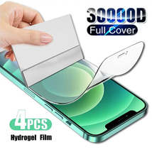4x Hydrogel Screen Protector for iPhone 13 12 11 14 Pro max XS cover - £7.59 GBP+