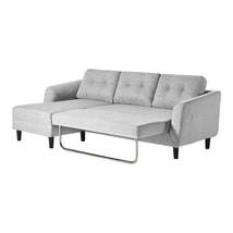 SOFA BED WITH left Facing Chaise and wood frame Fr - £1,514.48 GBP