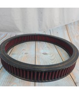 For GM Ford Mopar Red 14x2 Round Air Filter Element Reusable Washable Co... - €40,43 EUR
