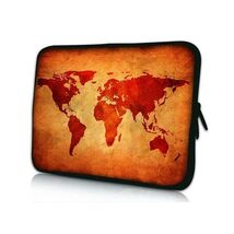 PEDEA Laptop Bag Case Design Sleeve for 13.3 inch, Brown Global Map  - $26.00