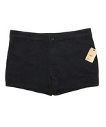 NEW Womens MNG Sandia Navy Blue Low Rise Patterned Chino Shorts Size 4 - $15.83