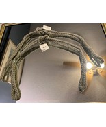 NWT Vintage Drapery Curtain Tie Backs Set of 2 Twist Cord Rope Sage Gree... - $33.19 CAD