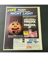 VTG Retro 1987 Children&#39;s Panadol &amp; Panadol Jr. FREE Pandy Night Light A... - £15.16 GBP