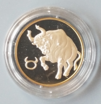 Russia 2 Ruble 2003 Silver Proof Tautrus In Capsule Rare Coin - £75.28 GBP