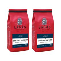 Lacas Flavored Coffee Chocolate Raspberry Ground 12oz 2 count - £27.29 GBP