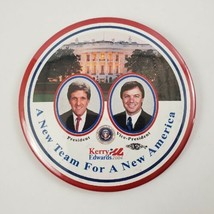 2004 Presidential Campaign John Kerry John Edwards Pinback Photo Button ... - £6.38 GBP