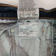 Levi's 513 Men's Denim Blue Cotton Blend Jeans Size 30W×32L Fits (31×30) S40196 image 3