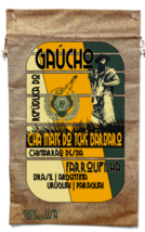 GAUCHO YERBA MATE BURLAP BAG 58 travel south american cowboy tea vintage art new - £12.83 GBP