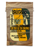 GAUCHO YERBA MATE BURLAP BAG 58 travel south american cowboy tea vintage... - $22.29 CAD