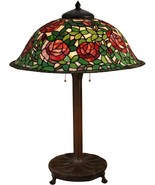 DALE TIFFANY Table Lamp Rose Bush 3-Light Antique Bronze Hand-Rolled Art... - £3,497.79 GBP