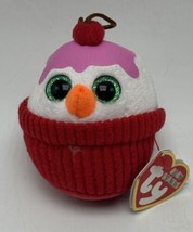 Ty Baby Beanies Flakes The Holiday Snowman 2014 Glitter Eyes #2 - £3.91 GBP