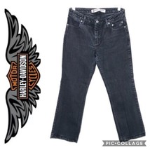 Harley Davidson Black Bootcut Jeans Size 10P - £33.10 GBP