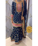 Grace and Glamour Unleashed: Explore Modern Elegance Sharara Suit. Perfect for P - £70.96 GBP