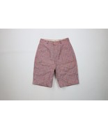 Vintage 50s 60s Womens 26 Bird Watchers Bermuda Chino Shorts Gingham Pla... - €42,89 EUR