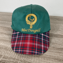 Scotland MacDougall Clan Vintage Hat Mens Crest Scottish Tartans Green Red - £18.63 GBP