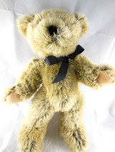 Dan Dee Collectors Choice Teddy Bear 14&quot; Unique 2 toned pile fur black with tan - £11.89 GBP