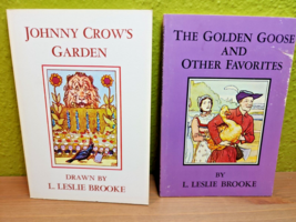 Johnny Crows Garden  The Golden Goose and other Favorites by L Leslie Brooke Lot - £29.67 GBP