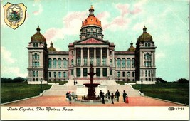 State Capitol Building Des Moines Iowa IA UNP DB Postcard - £3.09 GBP