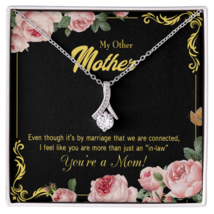 To My Mother-in-Law  We Are Connected Alluring Ribbon Necklace Message Card - £53.56 GBP+