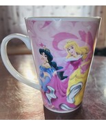 Pink Disney Princess Mug Jasmine Cinderella Belle Snow White Arielle Nev... - €11,89 EUR