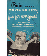 Baia Reviewer  8 or 16 mm Film Movie Editor OWNERS MANUAL ONLY!! - £8.44 GBP