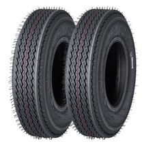 2-Pk Trailer Tires Heavy Duty 20.5X8.0-10 Trailer Tires 20.5x8x10 Tire L... - £84.82 GBP