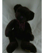 Bon Marche Purple Teddy Bear Hazel Russ Berrie Frango 14&quot; Special 2001 E... - $27.12 CAD