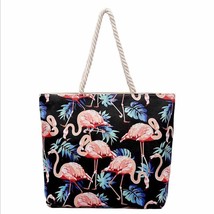 Free Shopping Handbag High Quality Women Girls Canvas Large Striped Summer Shoul - £16.61 GBP