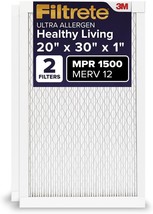 Filtrete 20X30X1 Ac Furnace Air Filter, Merv, Actual Size 19.81X29.81X0.... - $64.99