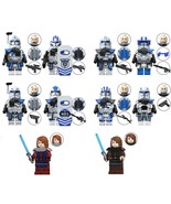 10pcs Star Wars Anakin Skywalker Captain Rex 501st Legion Minifigures Mi... - $32.99 CAD