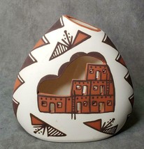Signed Acoma Pueblo Cut Out Vase Vintage N Chino - £74.72 GBP