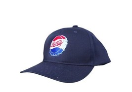 Pepsi-Cola Bottle Cap Classic Logo Adjustable Embroidered Ball Cap Hat P... - $24.99