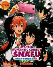DVD My Teen Romantic Comedy SNAFU Season 1-3 Vol.1-39 End English Dubbed  - £35.96 GBP