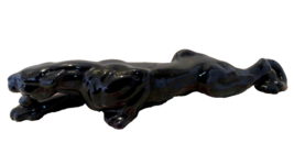 Vintage Mid-Century Modern 24&quot; Ceramic Black Panther - Nice! - £43.06 GBP