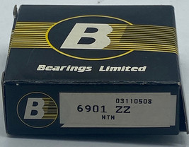 NTN 6901ZZ Deep Groove Ball Bearing, Bore 12mm Width 6mm  - £10.51 GBP