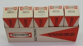 5 Vintage Raytheon CBZ6 Electronic Tube Lot w/ Original Box Sleeve Rare  - $38.69