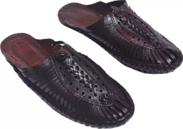 Mens Kolhapuri Soft Leather chappal Flat HT93 Jesus BOHO Sandals US size 7-12 - £35.13 GBP