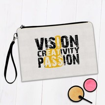 Vision Creativity Passion : Gift Makeup Bag Arts Life Support Creative Sign For  - £9.55 GBP+