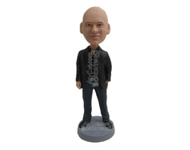 Custom Bobblehead Smart Man Wearing A Jacket, Formal Pants And Shoes - Leisure &amp; - £66.19 GBP
